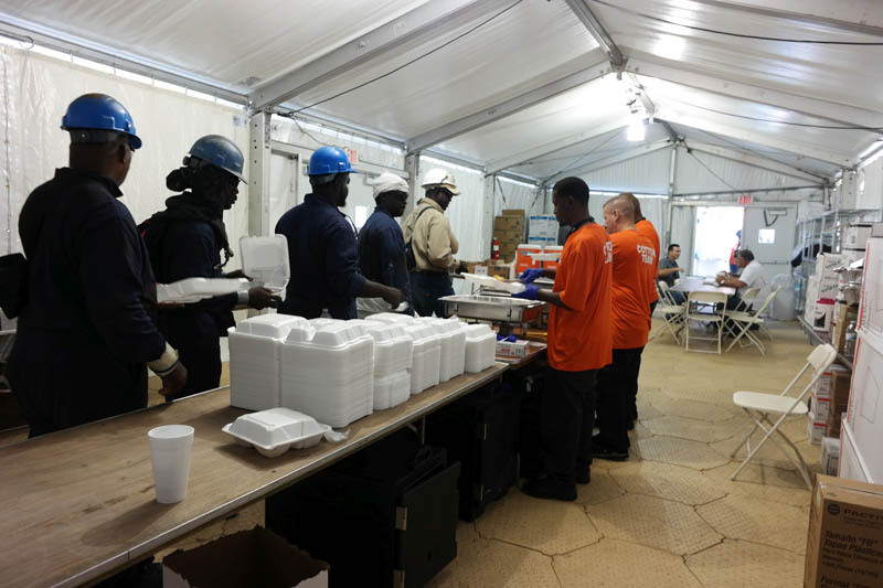 Emergency Catering for the oil & gas industry
